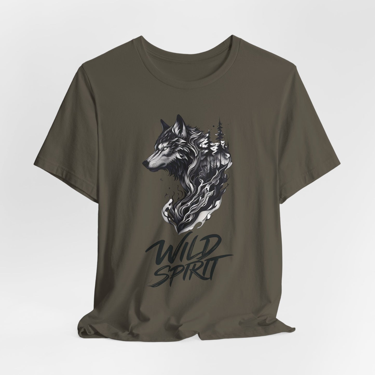 Wild Spirit Wolf Tee - Unisex, Gothic Streetwear, Alternative Clothing, grunge