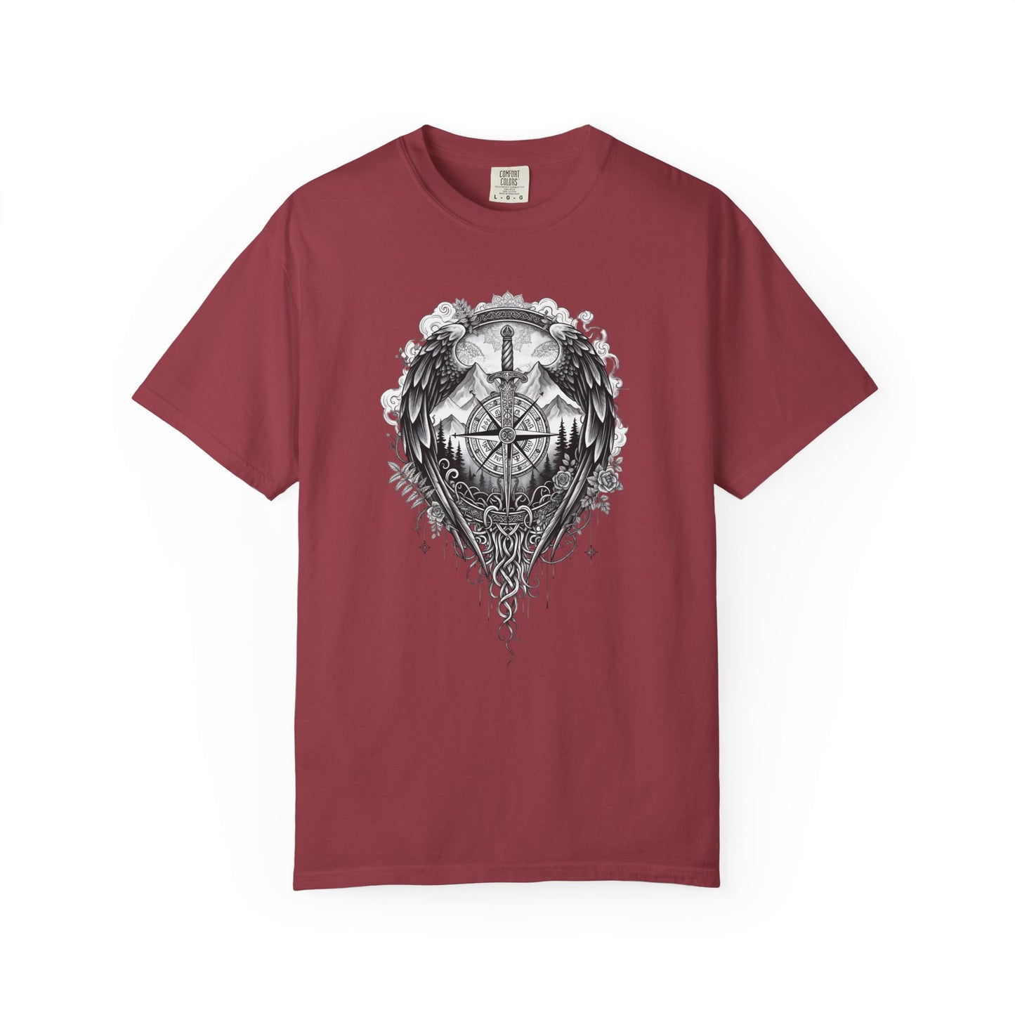 Viking Compass T-Shirt | Nordic Viking Clothing | Vegvisir Norse Pagan Tee