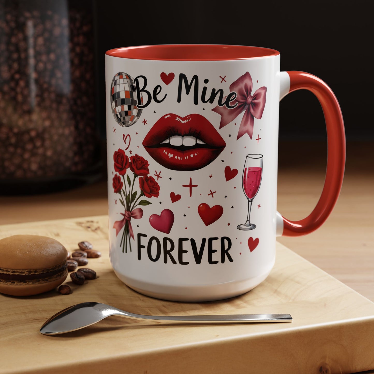 Ceramic valentine gift, Valentines day cup,  wife gift ideas, anniversary mug.