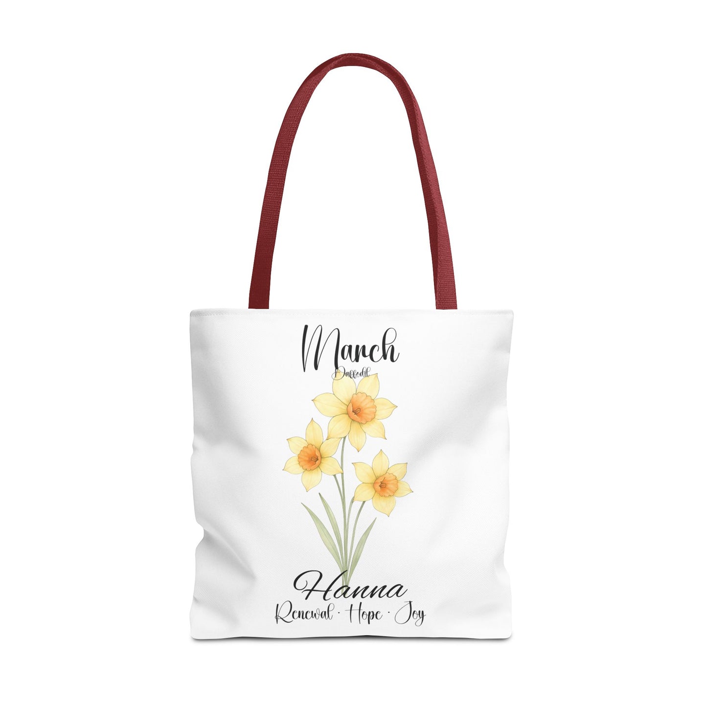 Custom botanical tote bag for her, birth month flower, milestone birthdays, bestfriend gift.