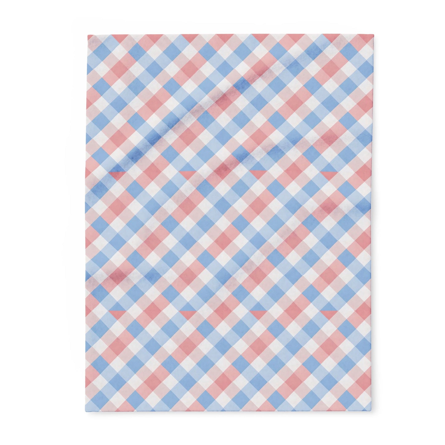 Abstract Check Plaid, Modern Geometric Throw Blanket, Colorful Playful Funhaus Pattern.