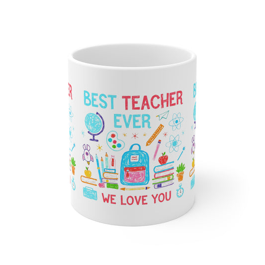 Best Teacher Gift Mug - Ideal for students, parents, or anyone looking to express appreciation for a teacher during occasions like Teacher's Day, end-of-year gifts, or as a thoughtful Christmas present.