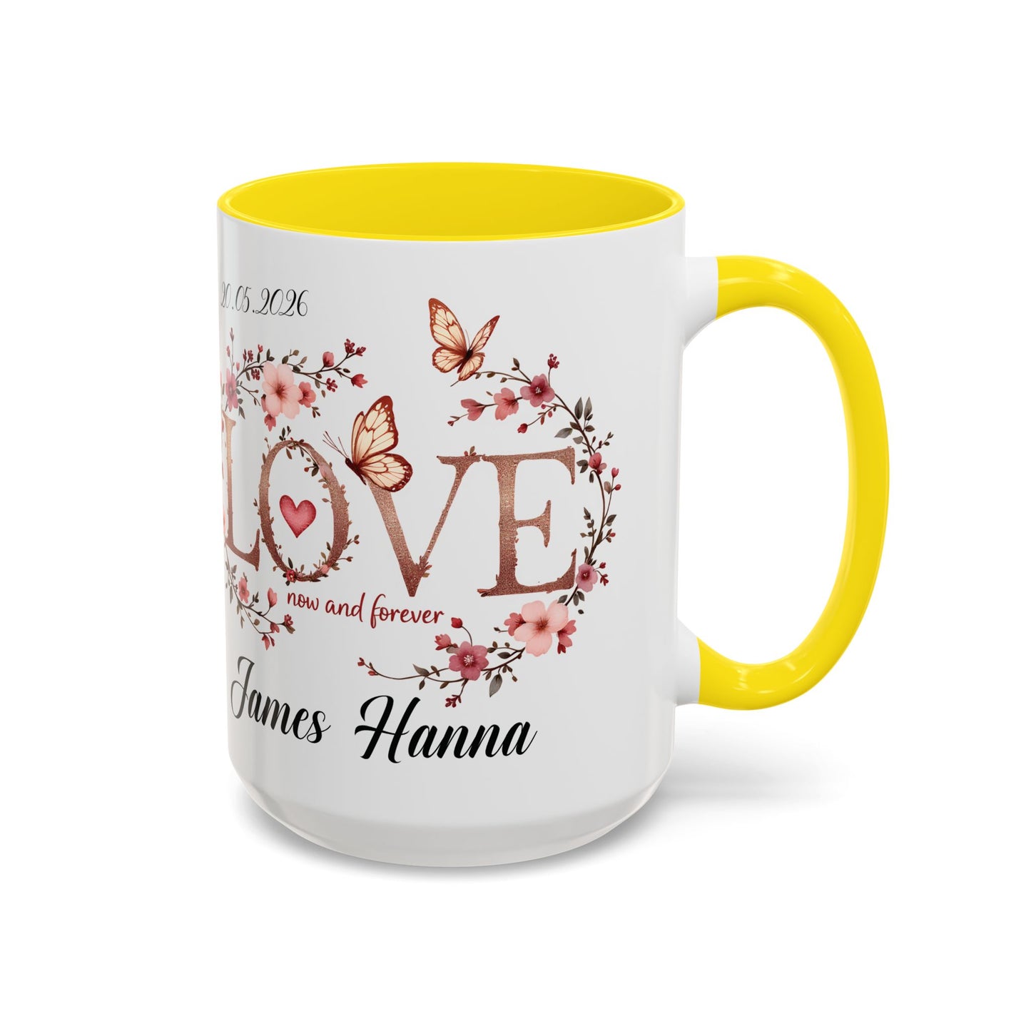 Custom Wedding Mug | Personalized Anniversary Mug | Valentines Day Gift |