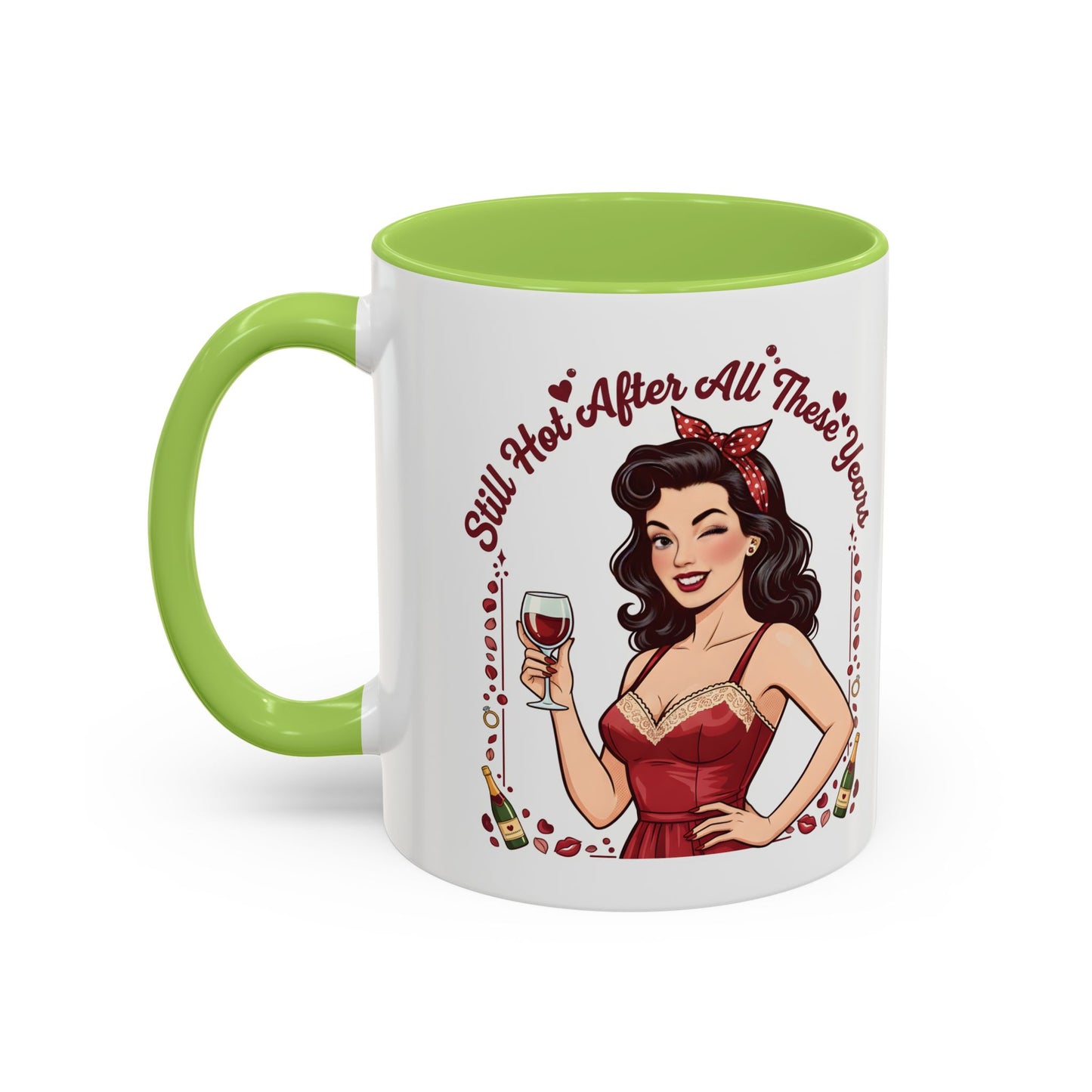 Pin Up Mug | Retro Coffee Mug for Wife | Vintage Anniversary Mug | Valentines Day Gift |