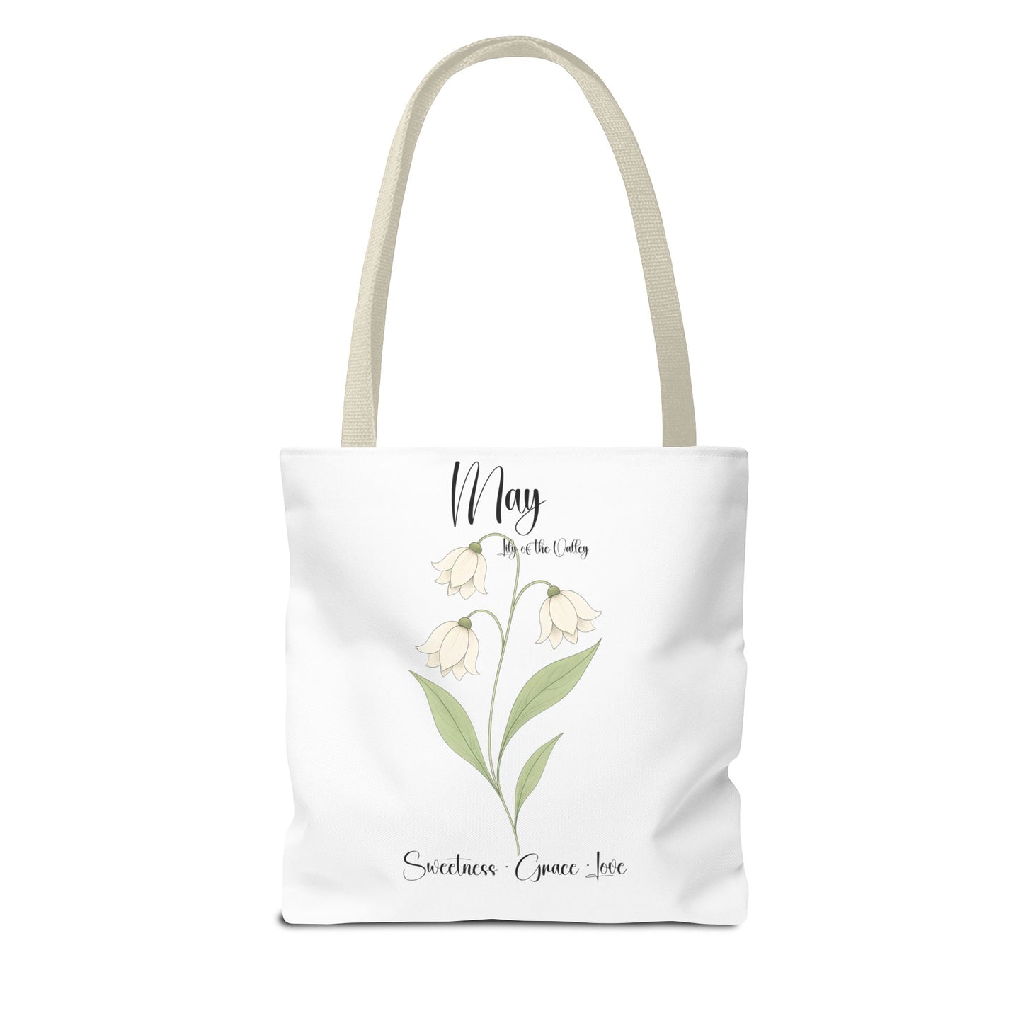 Personlised birth month flower bag for her, milestone birthdays, bestfriend gift.