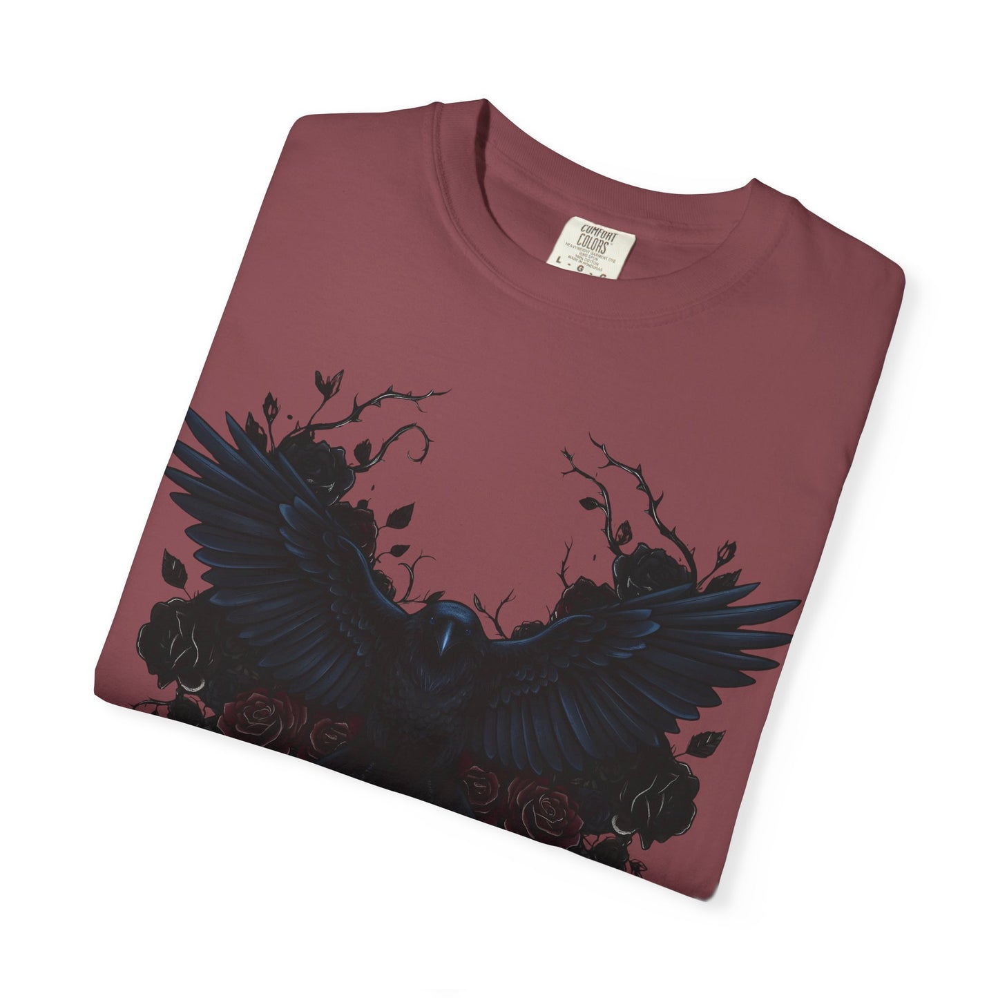 Dark Raven Gothic Apparel  | Unisex Cotton Shirt | Dark Aesthetic  | Alternative Goth T-Shirt