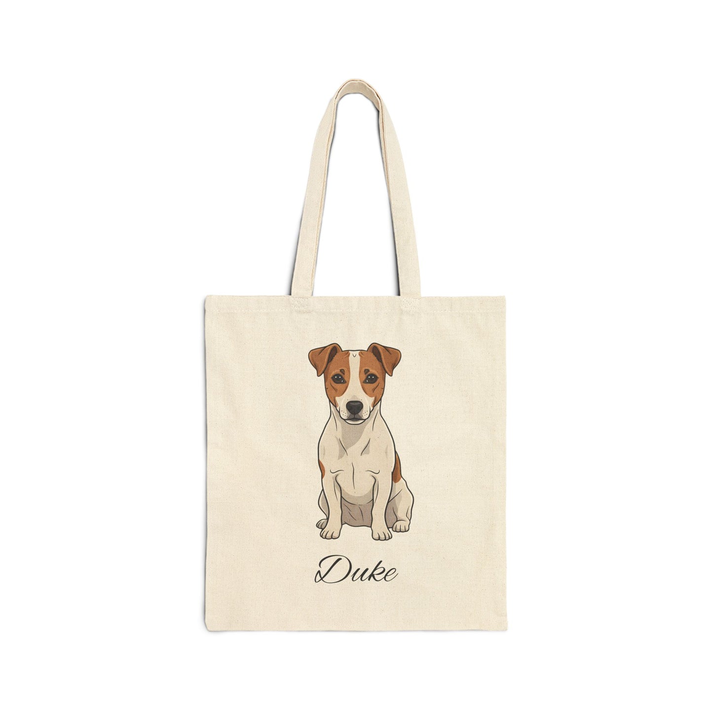 Personalized Dog Tote Bag | Custom Pet Name Canvas Tote | Jack Russel gift