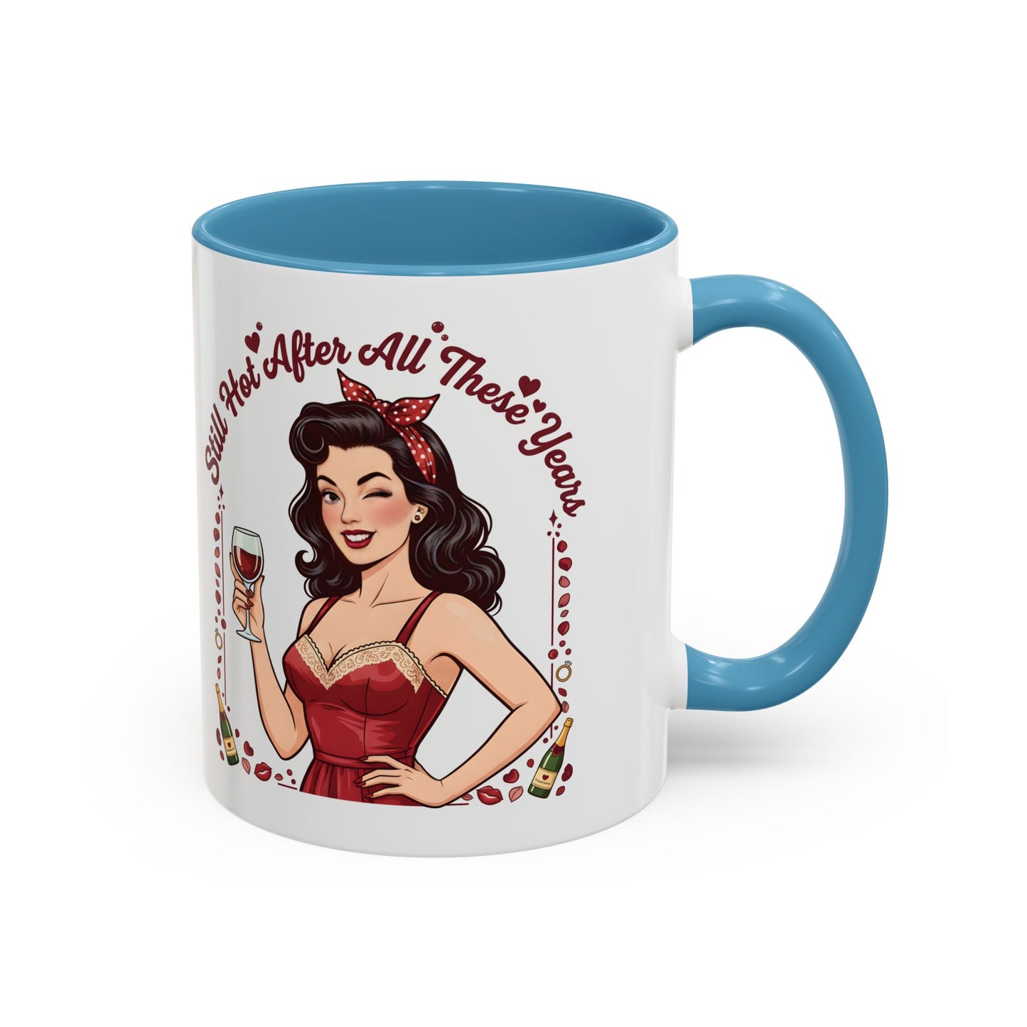 Pin Up Mug | Retro Coffee Mug for Wife | Vintage Anniversary Mug | Valentines Day Gift |