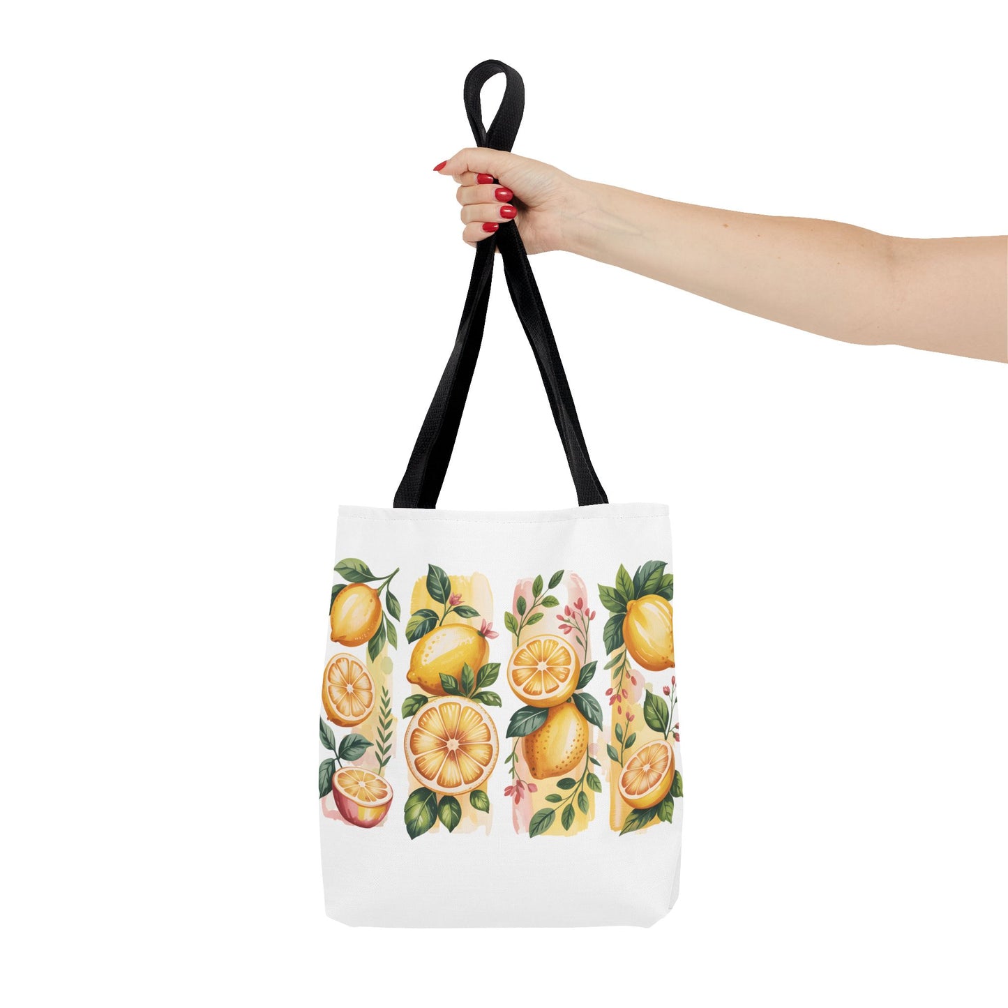 lemon tote bag, large grocery tote, alternative gifts