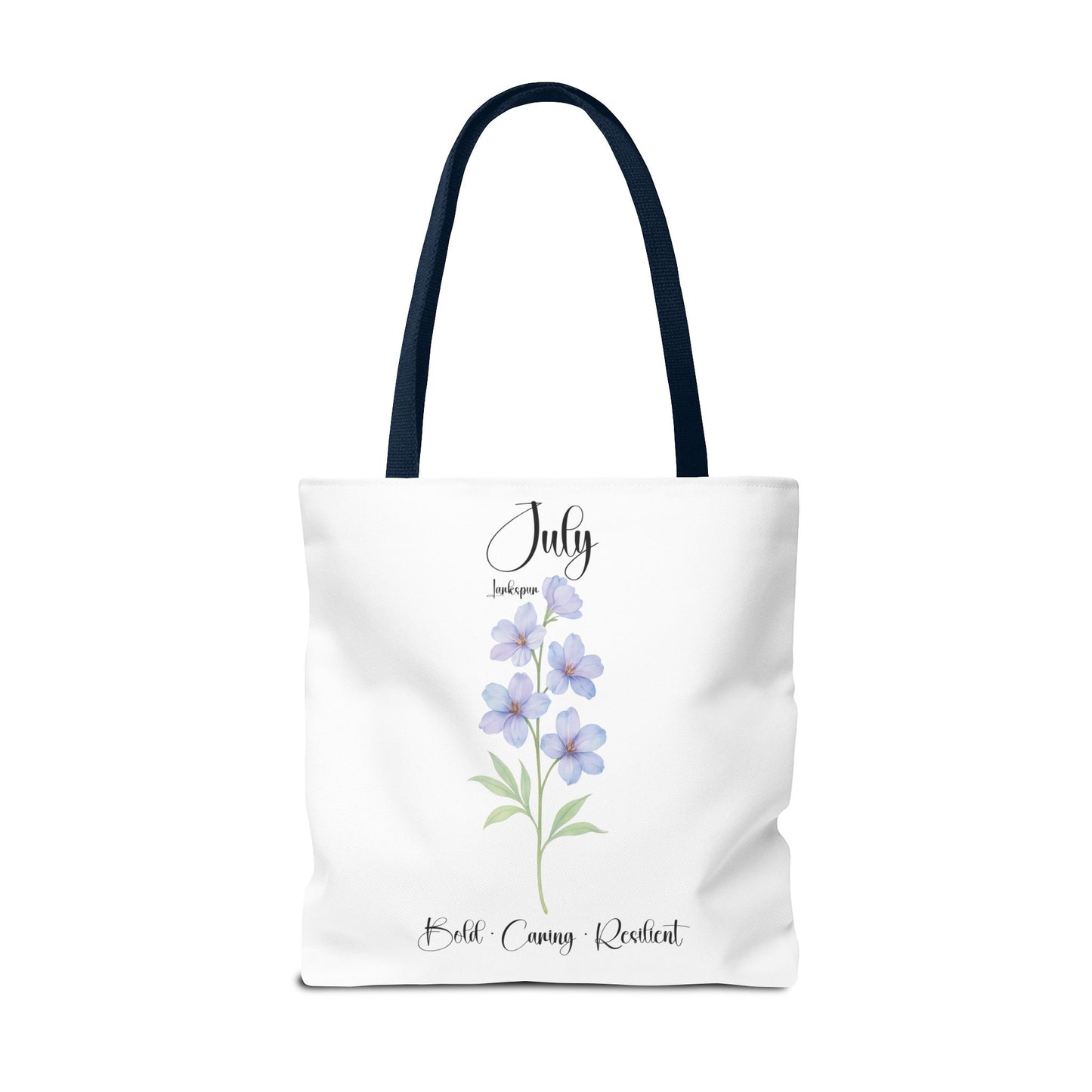 Personalized birth month flower tote bag for her, milestone birthdays, bestfriend gift.