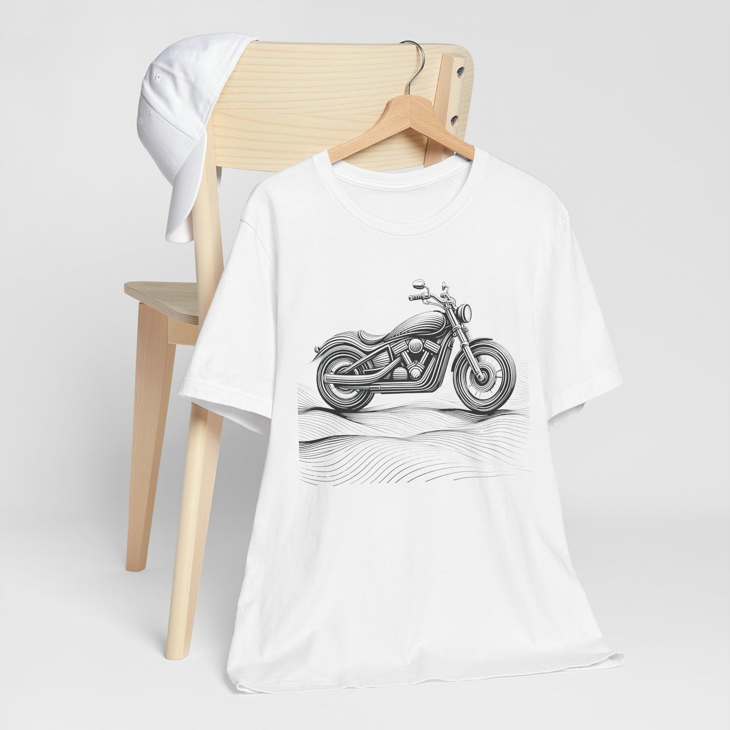 Cotton biker shirt, streetwear tee, biker apparel, motorcycle gift.