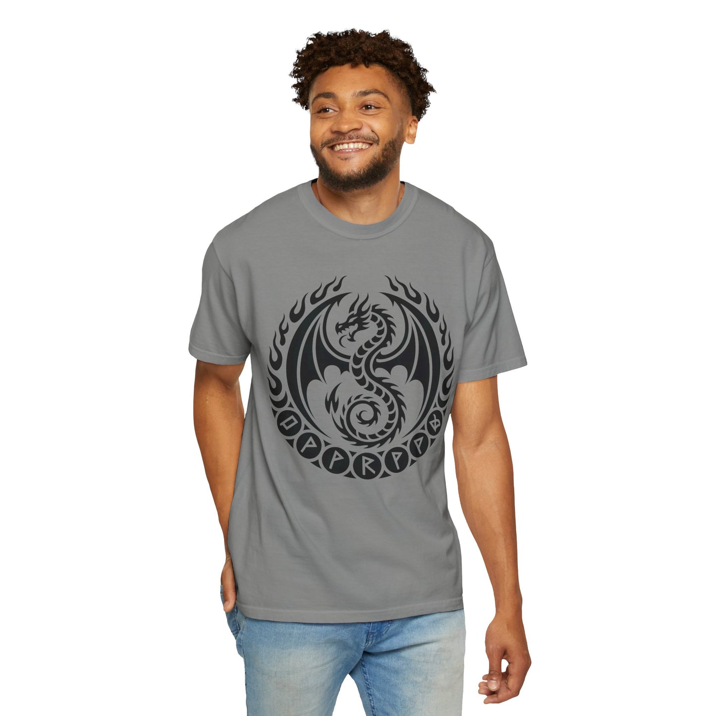 Comfort Colors dragon lovers viking shirt, norse mythology alternative gifts.
