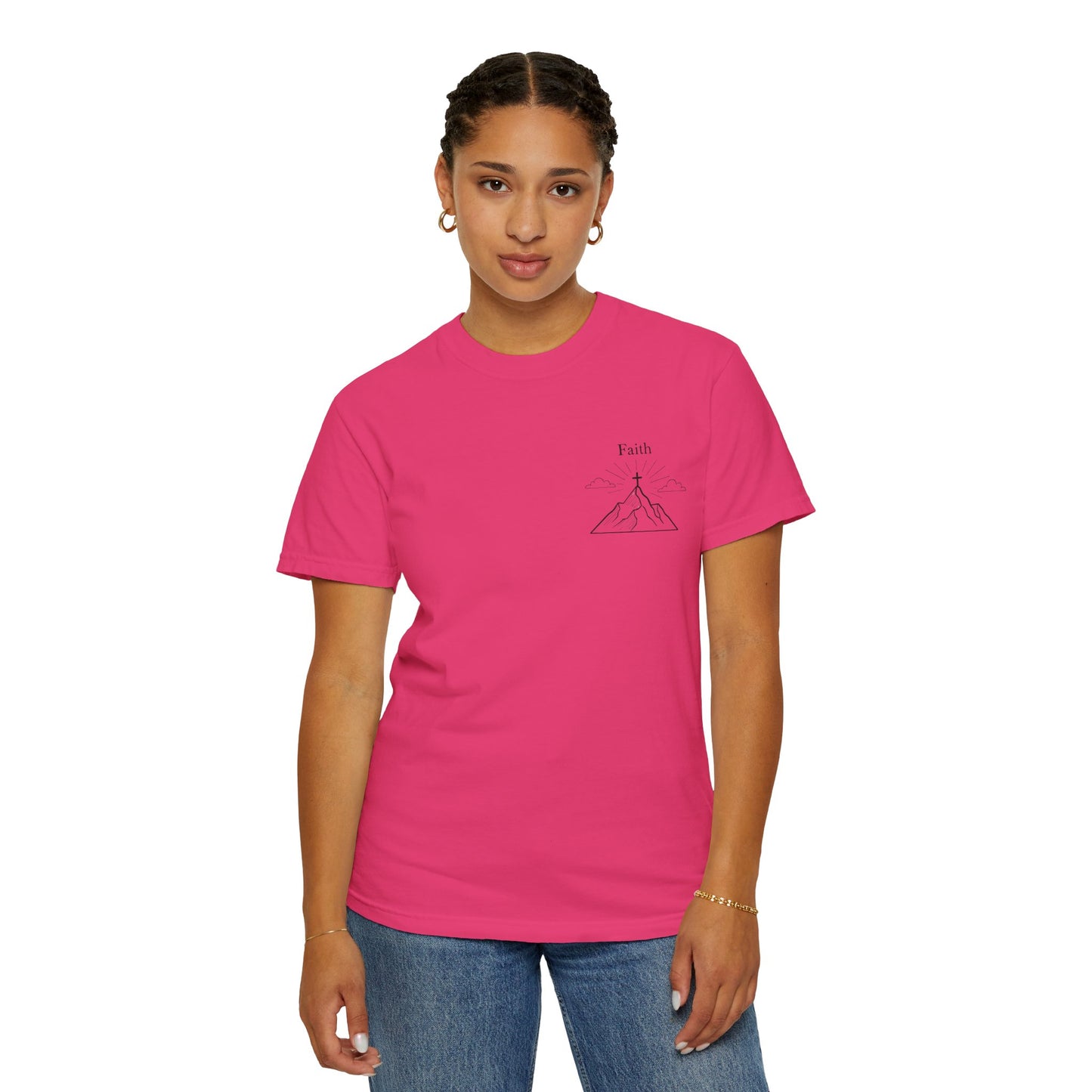 Faith Moves Mountains Comfort Colors Tee,Christianity Gift, Christianity Shirt,Christian Merch, Jesus Christ Shirt, Religion, Christian Gift