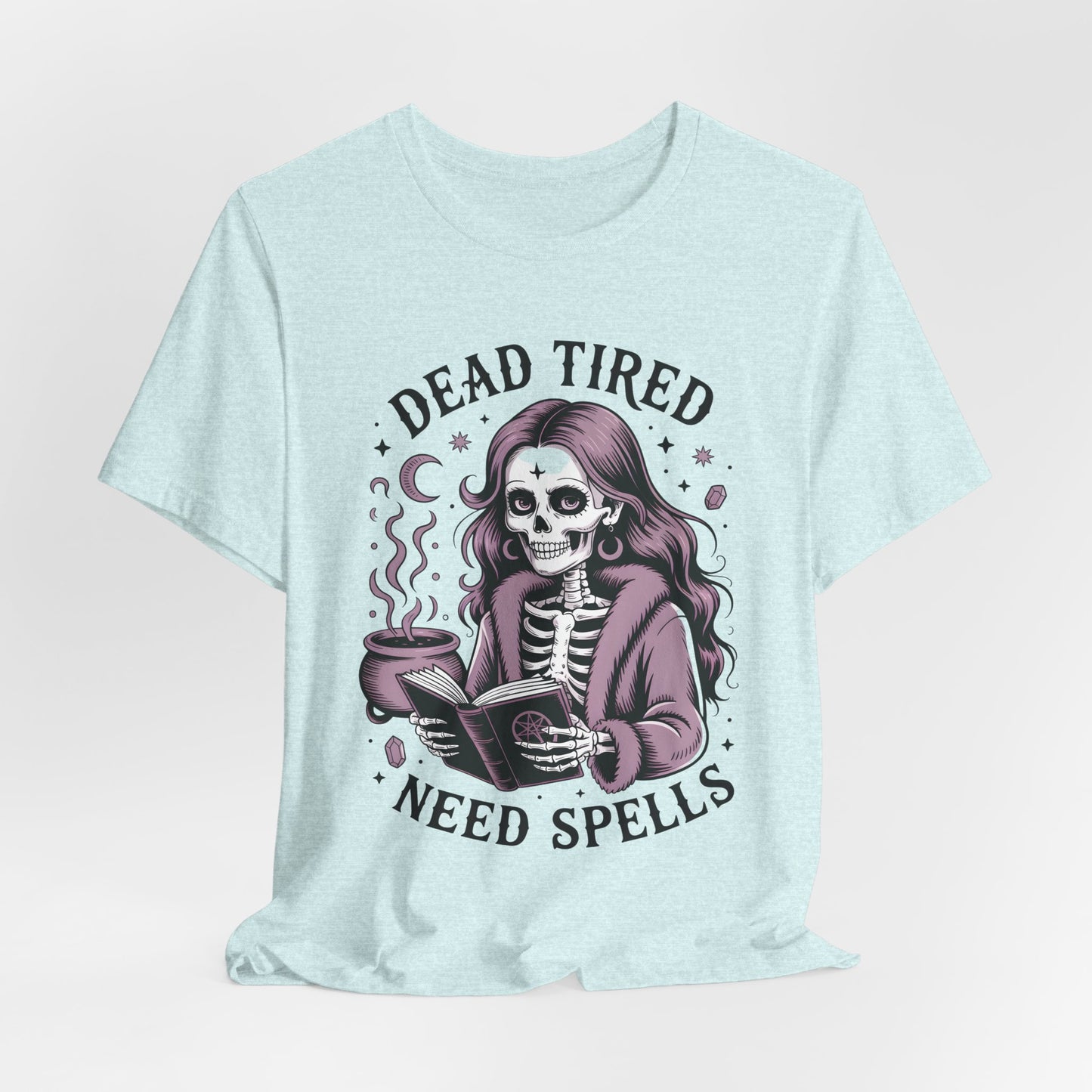 Dead Tired Need Spells Witchy T-Shirt, Skeleton Graphic Tee, witchy stuff,  Witchcraft Shirt, Witchy Clothes, Witchcore, Wiccan Apparel