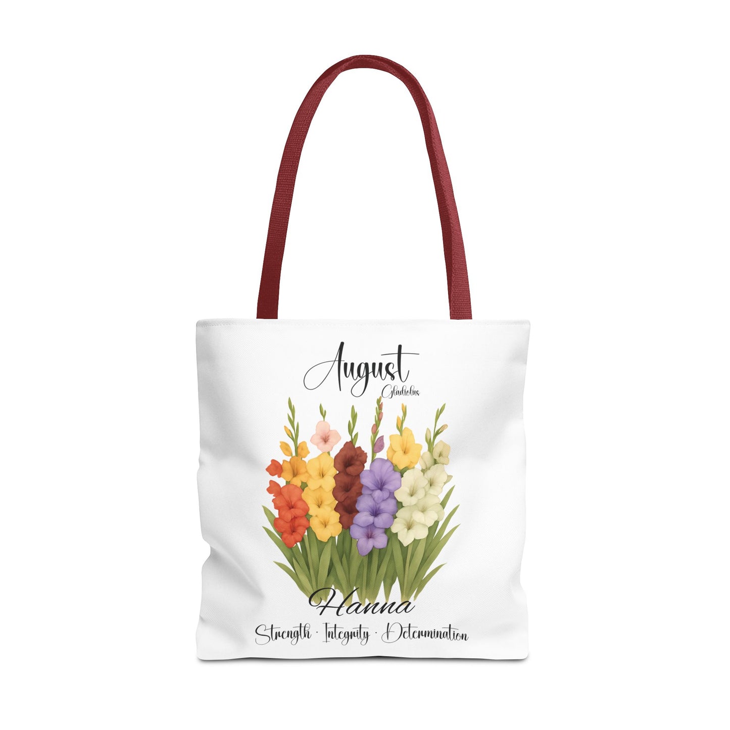Custom birth month flower bag for her, milestone birthdays, bestfriend gift.