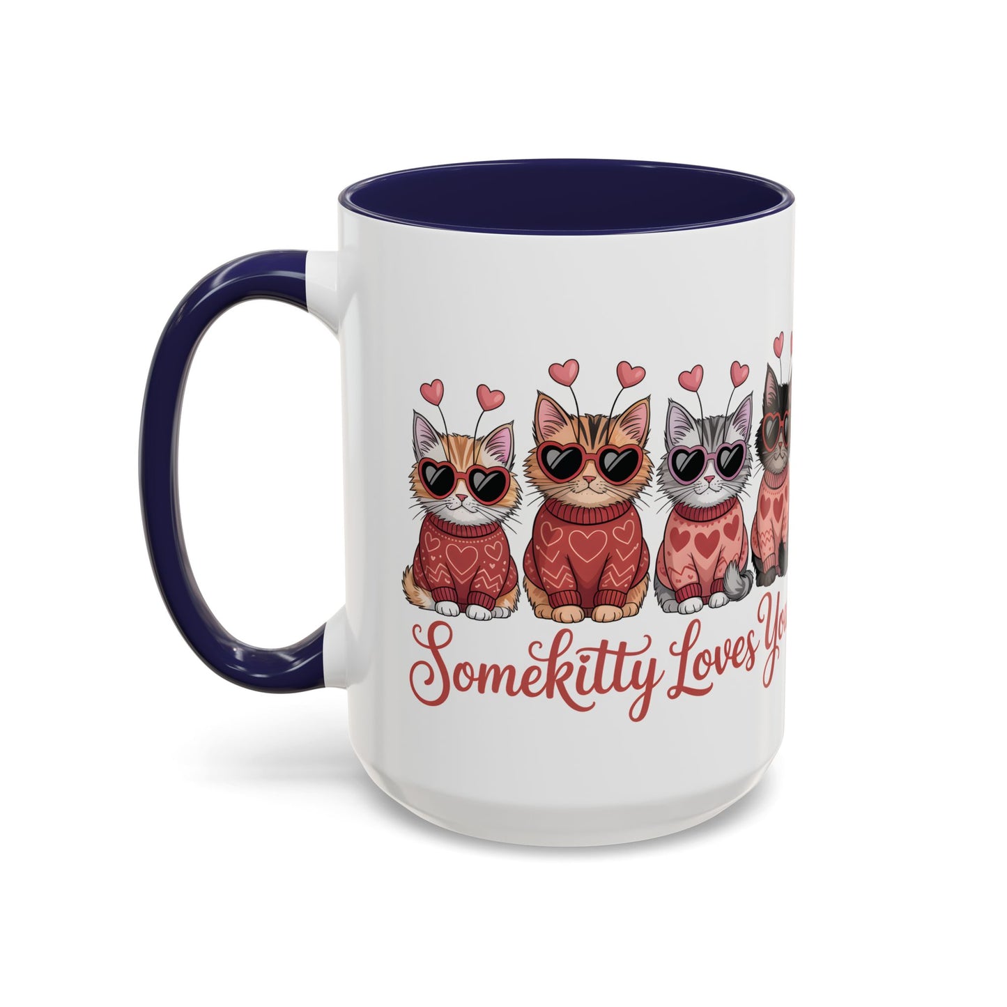 Valentine Kitty Mug | kitten Coffee Cup | cat Lover Gift | Valentines Day Mug |
