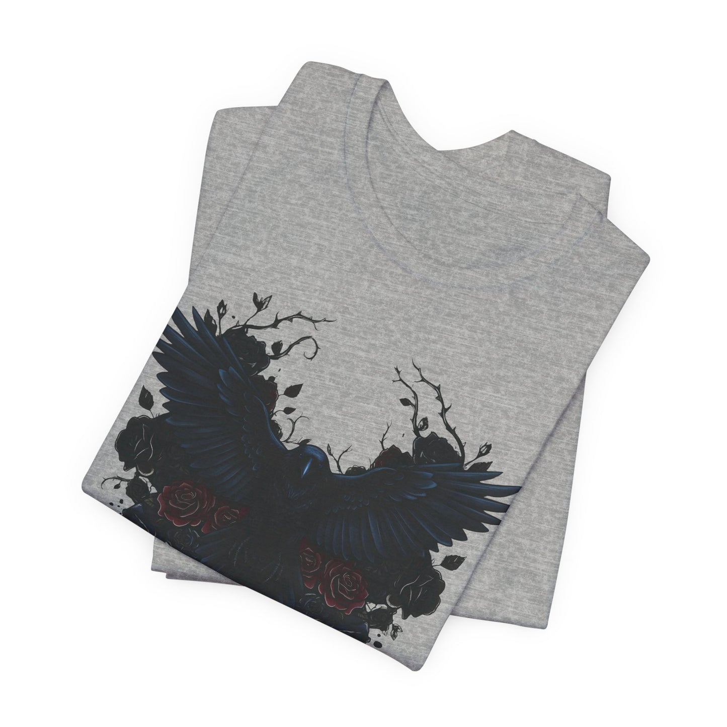 Dark Raven Gothic Apparel  | Unisex Cotton Shirt | Dark Aesthetic  |