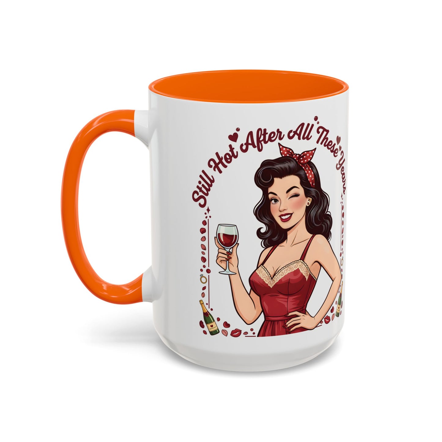 Pin Up Mug | Retro Coffee Mug for Wife | Vintage Anniversary Mug | Valentines Day Gift |
