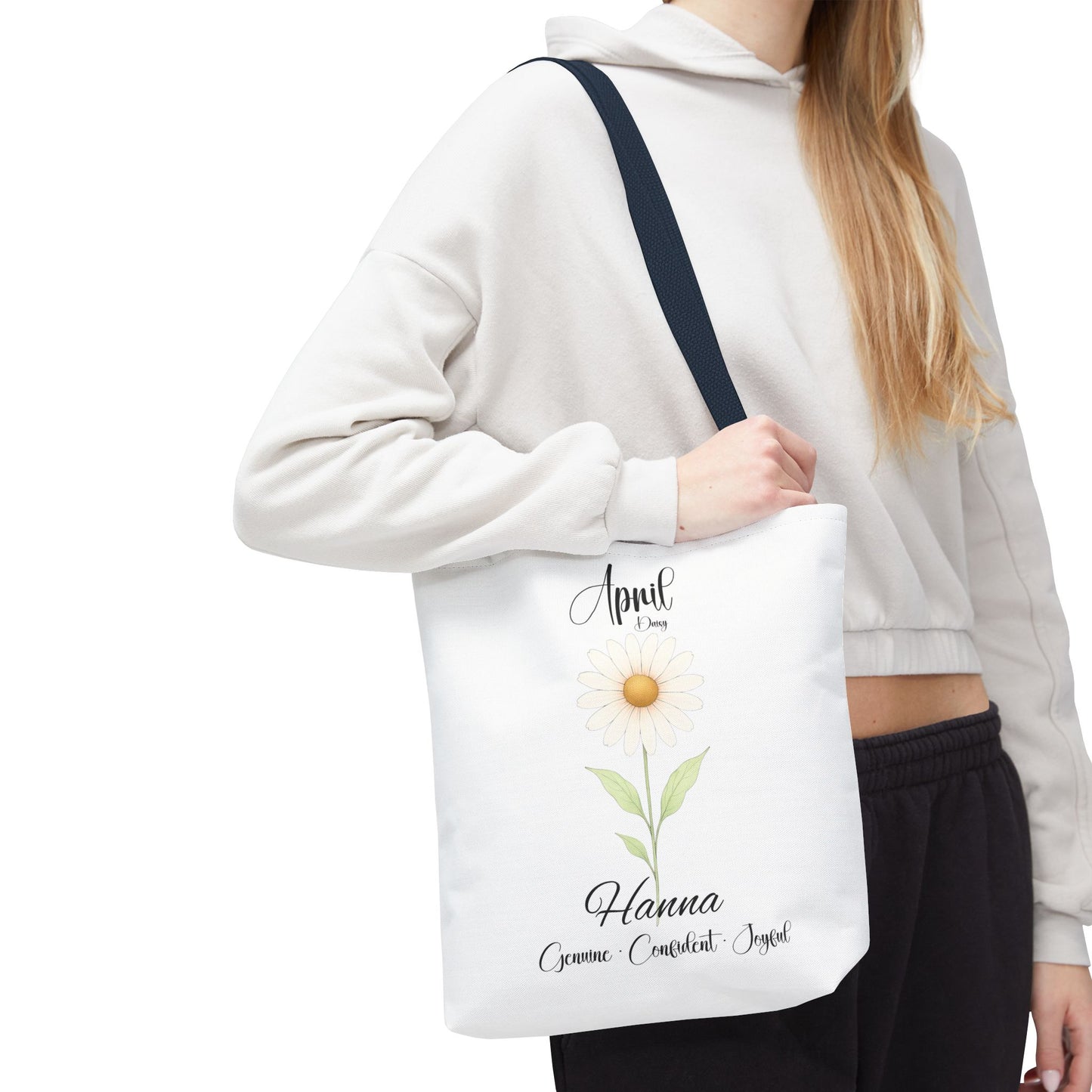 Custom birth month flower bag for her, milestone birthdays, bestfriend gift.