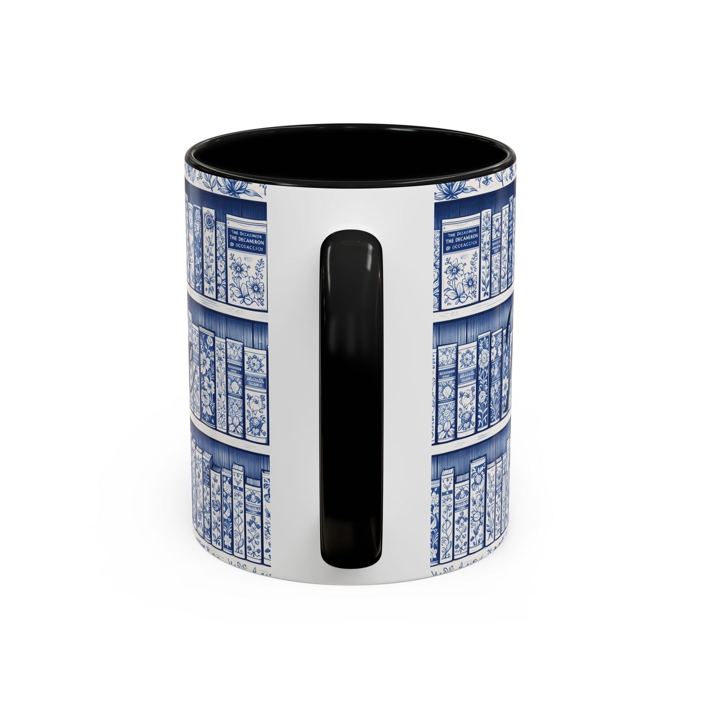 Personalized floral coffee cup, cozy reading bookish gift, book lover birthday gift.