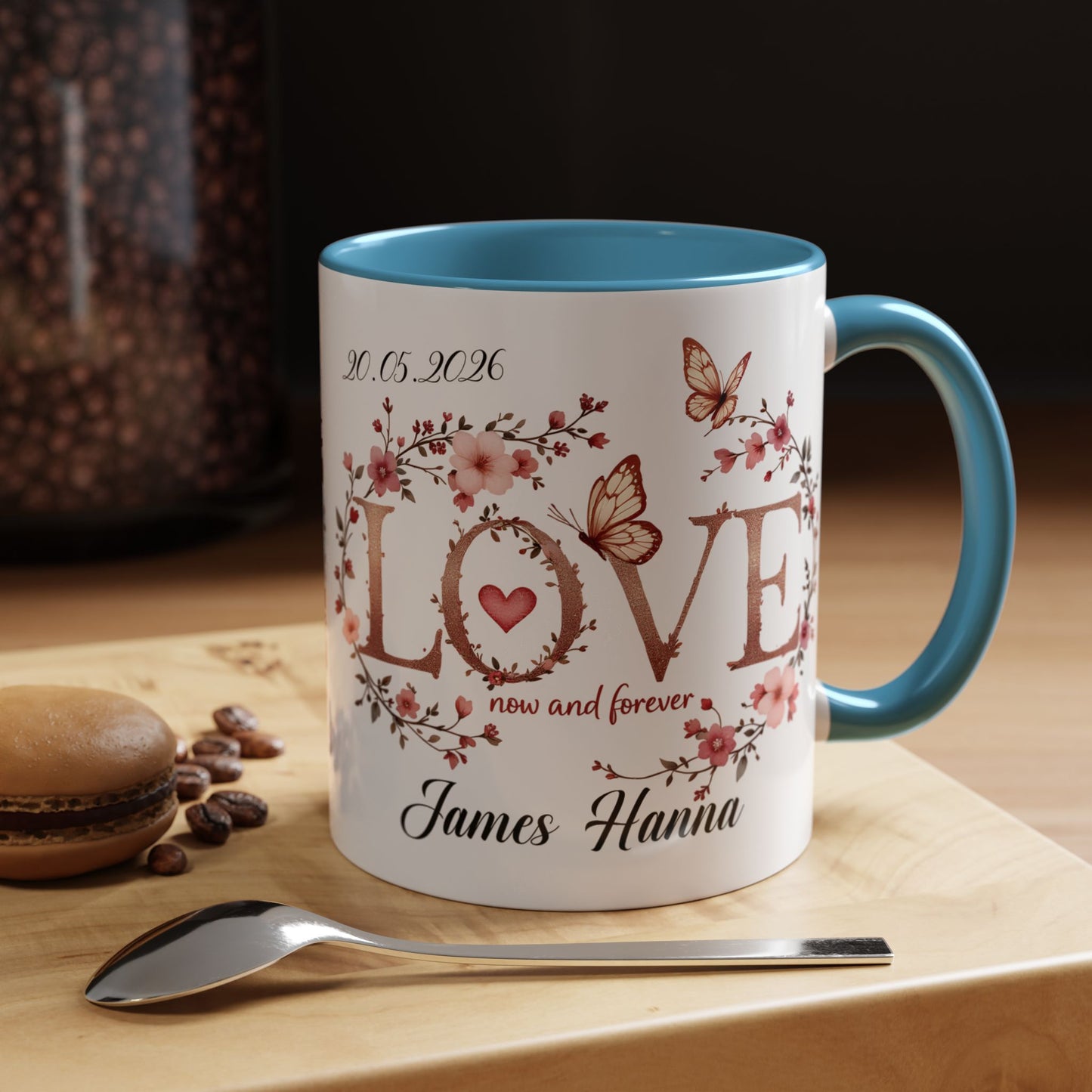 Custom Wedding Mug | Personalized Anniversary Mug | Valentines Day Gift |
