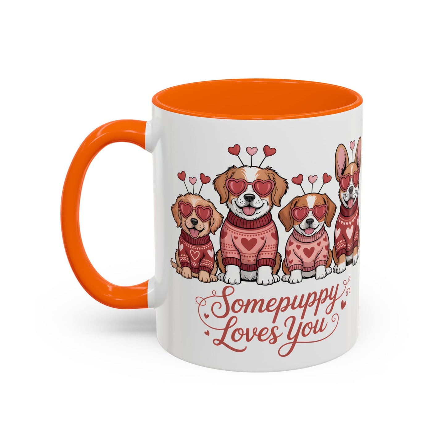 Valentine Dog Mug | Cute Puppy Coffee Cup | Dog Lover Gift | Valentines Day Mug |