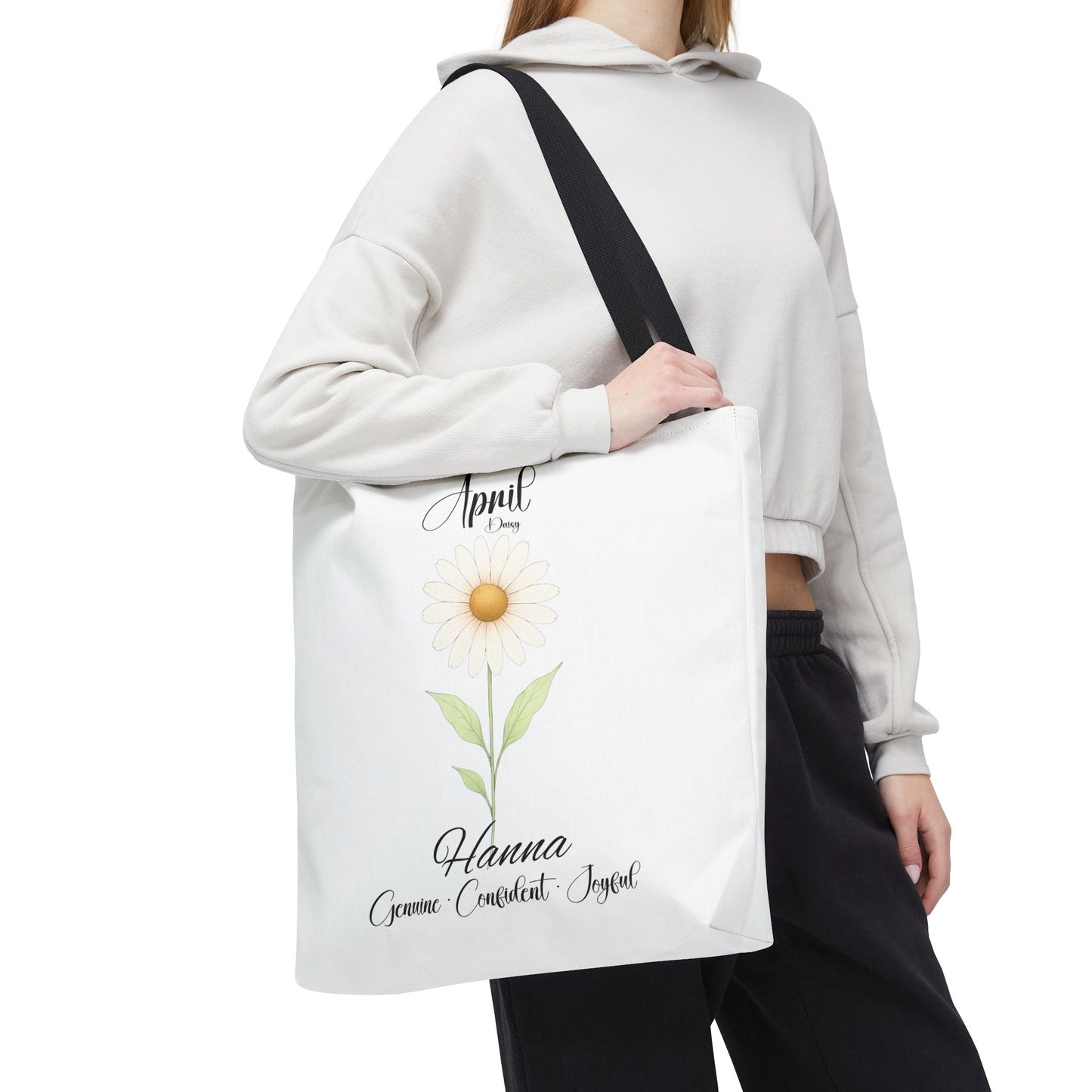 Custom birth month flower bag for her, milestone birthdays, bestfriend gift.
