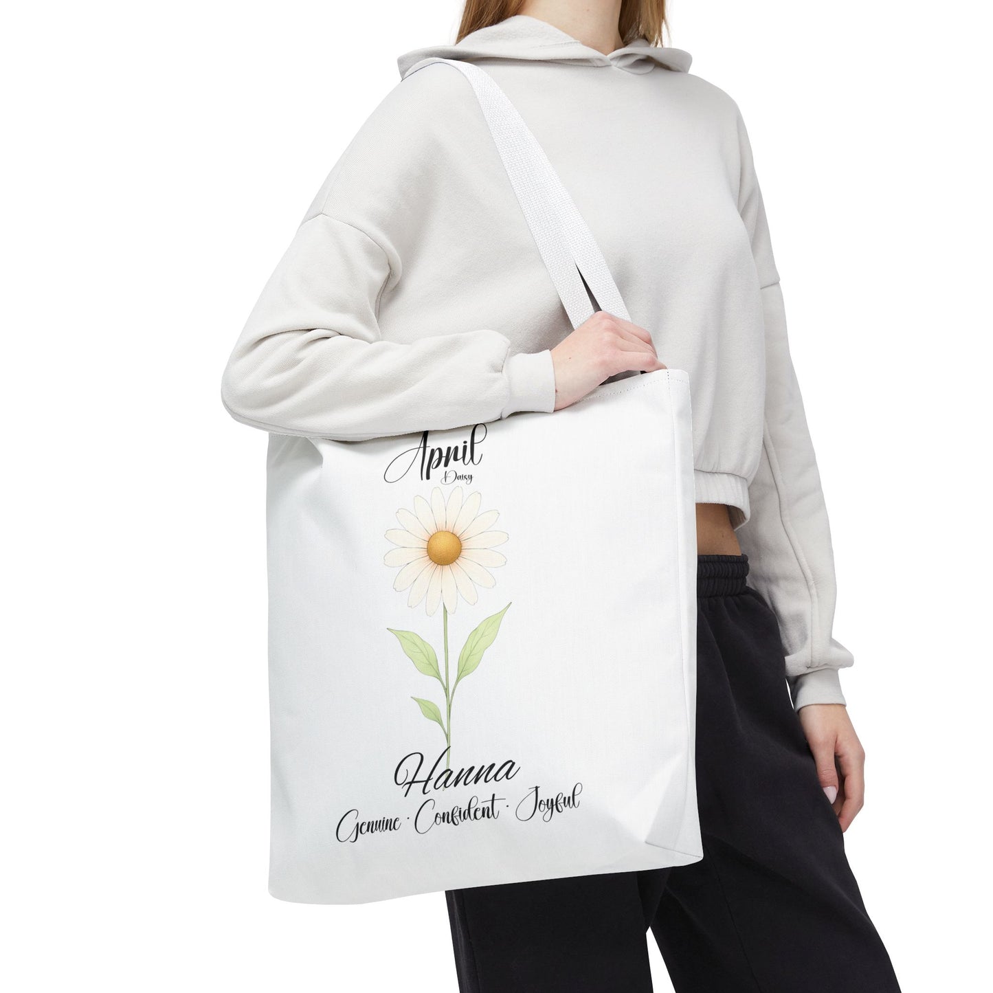Custom birth month flower bag for her, milestone birthdays, bestfriend gift.