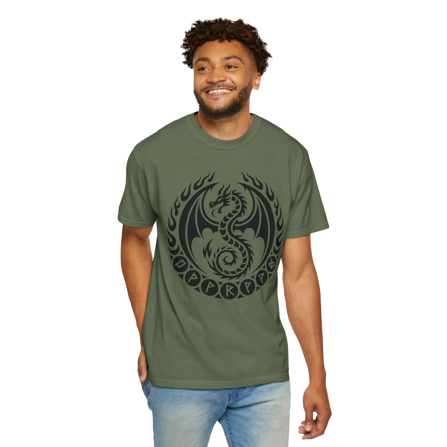 Comfort Colors dragon lovers viking shirt, norse mythology alternative gifts.