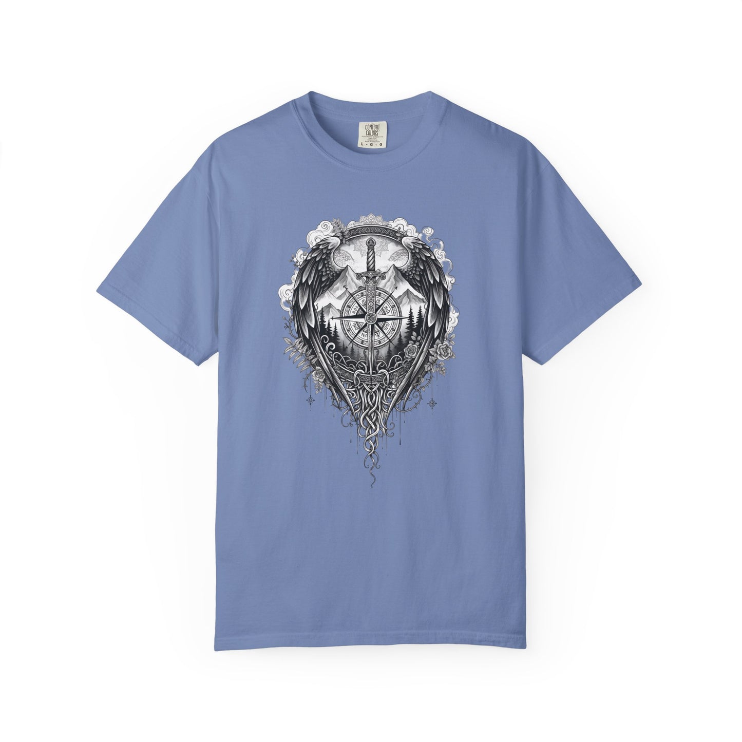 Viking Compass T-Shirt | Nordic Viking Clothing | Vegvisir Norse Pagan Tee