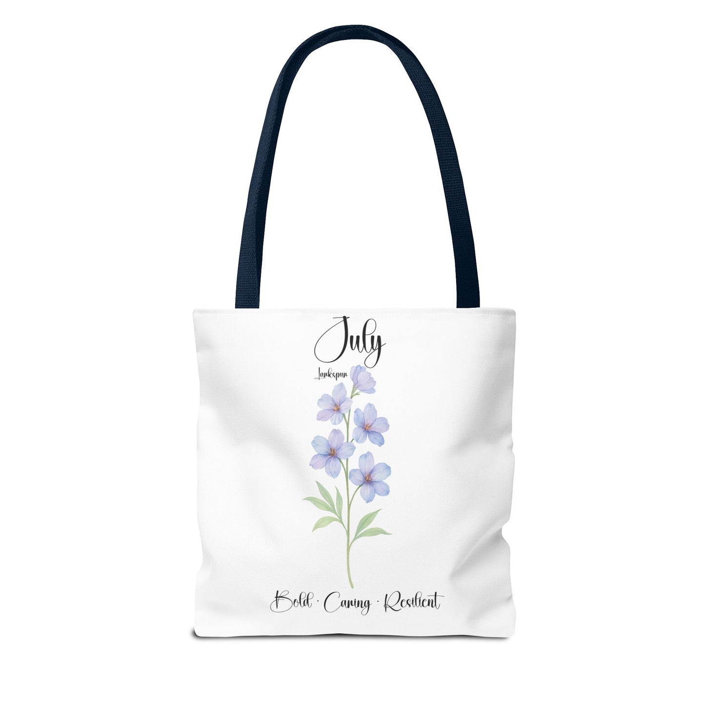 Personalized birth month flower tote bag for her, milestone birthdays, bestfriend gift.
