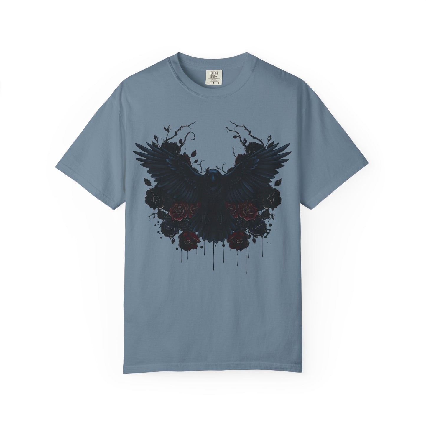 Dark Raven Gothic Apparel  | Unisex Cotton Shirt | Dark Aesthetic  | Alternative Goth T-Shirt
