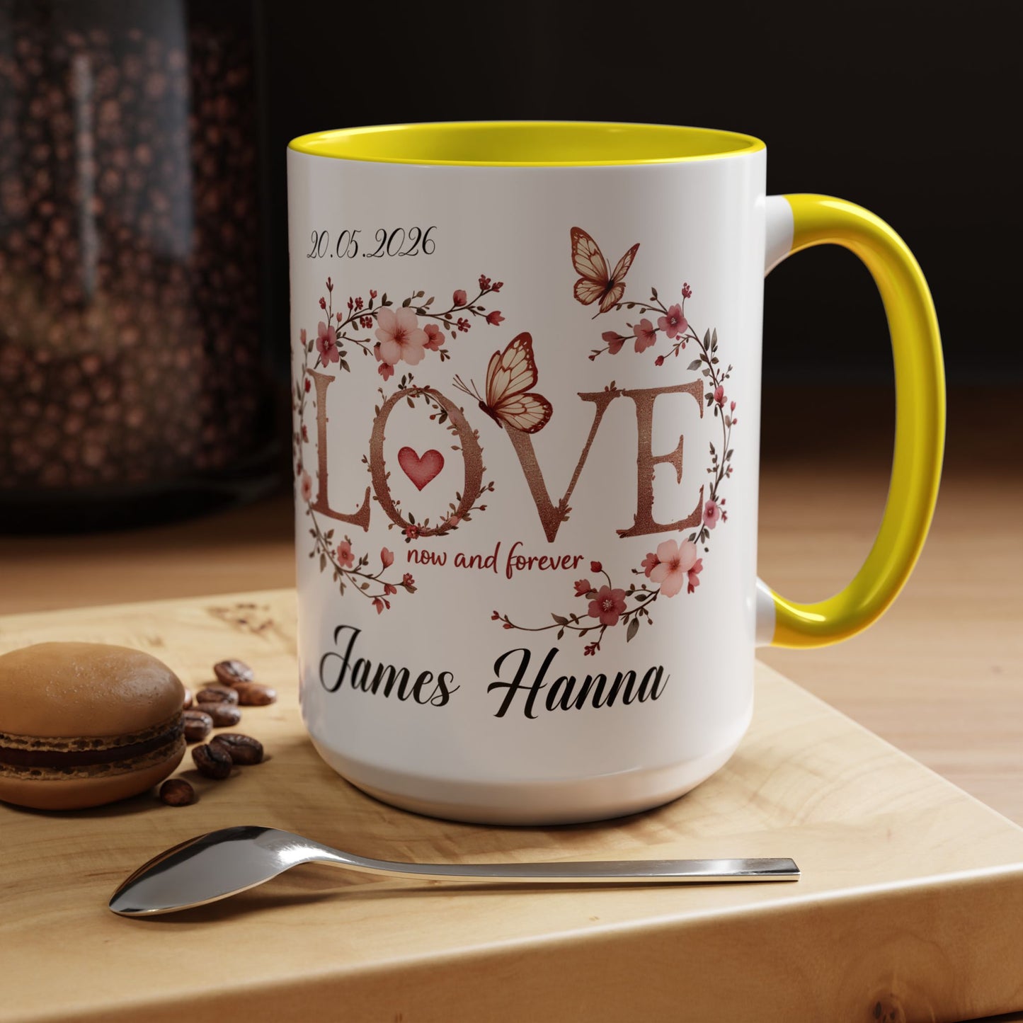 Custom Wedding Mug | Personalized Anniversary Mug | Valentines Day Gift |