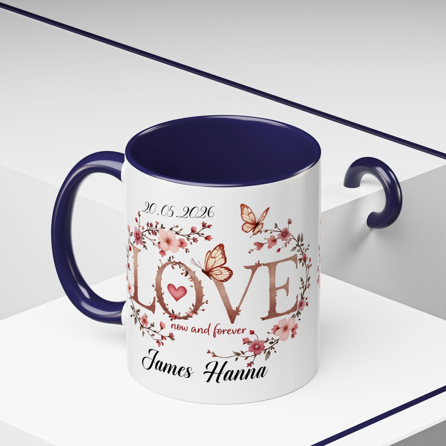 Custom Wedding Mug | Personalized Anniversary Mug | Valentines Day Gift |