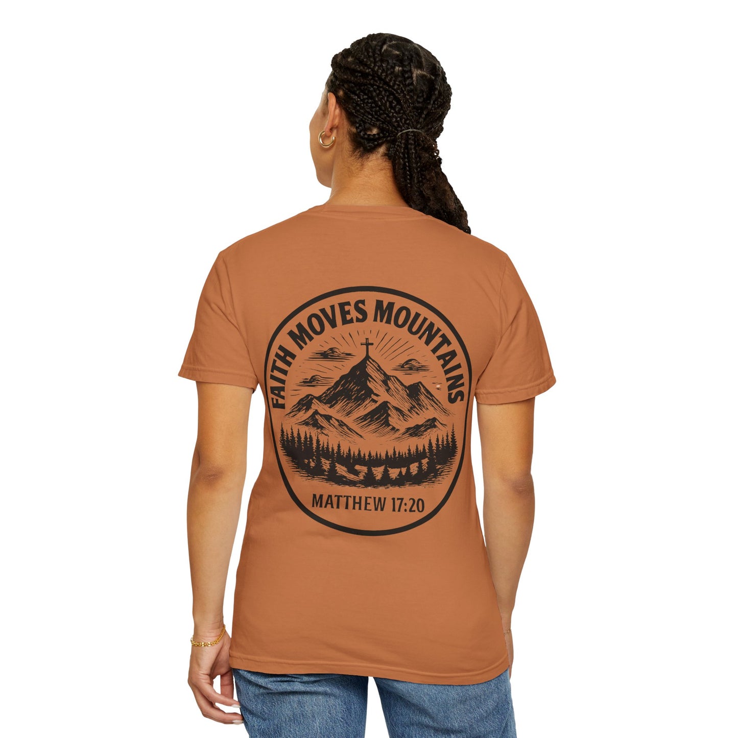 Faith Moves Mountains Comfort Colors Tee,Christianity Gift, Christianity Shirt,Christian Merch, Jesus Christ Shirt, Religion, Christian Gift