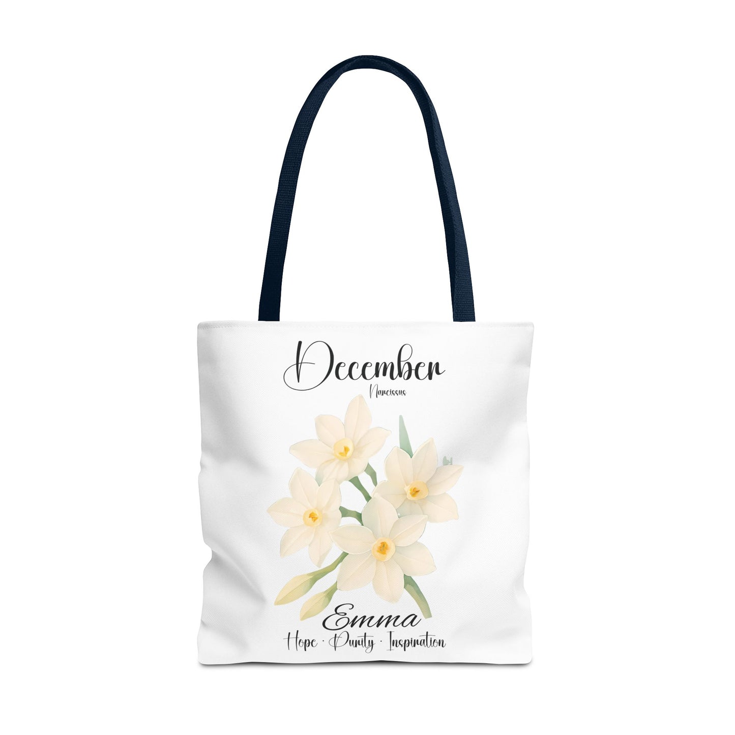 Personlized Birth Month Flower Tote Bag, Botanical Aesthetic Canvas Tote Bag, Bestfriend Gift