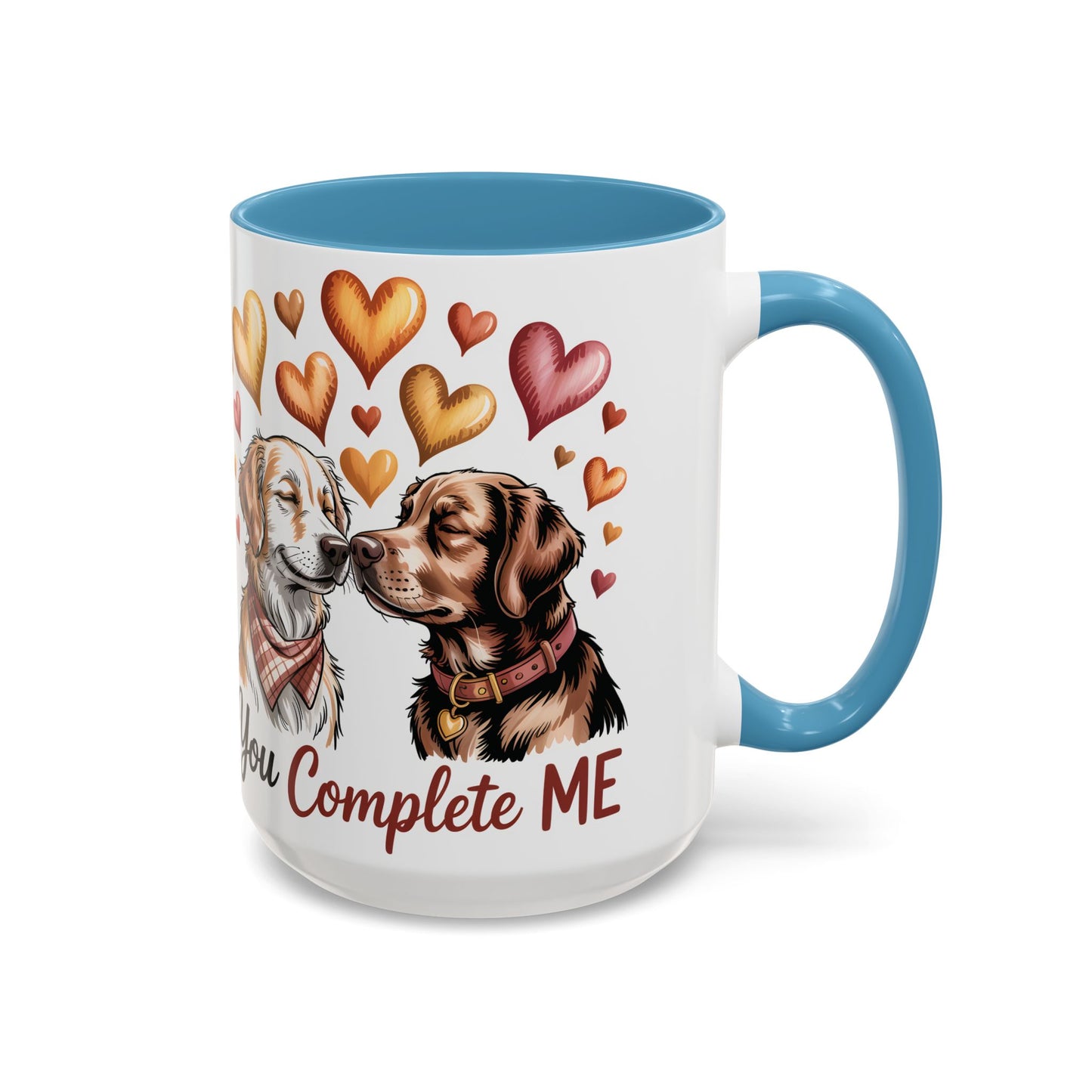 You Complete Me Mug | Cute Dog Lover Gift | Valentines Day Gift for Wife Husband |