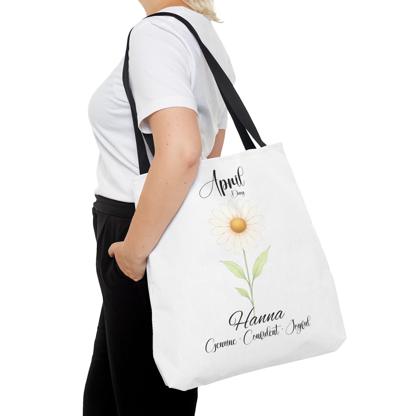 Custom birth month flower bag for her, milestone birthdays, bestfriend gift.