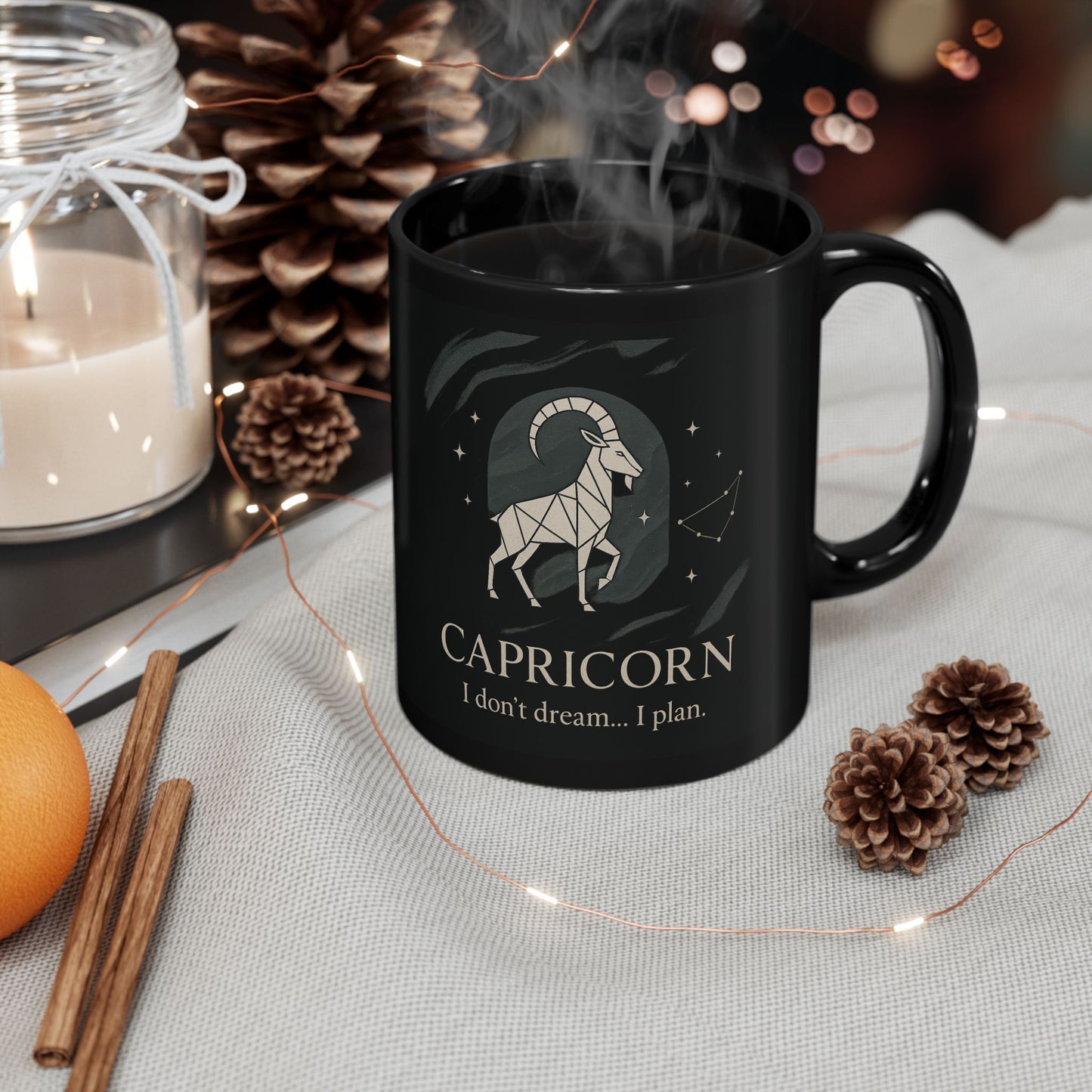 Capricorn Astrology Mug, This constellation mug captures the celestial beauty of the Capricorn zodiac, making it the perfect zodiac mug for astrology lovers.