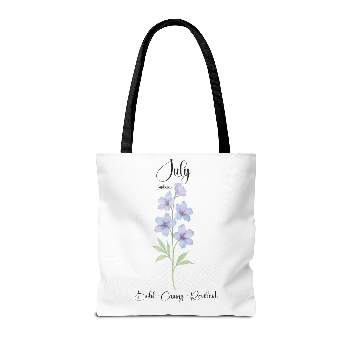 Personalized birth month flower tote bag for her, milestone birthdays, bestfriend gift.