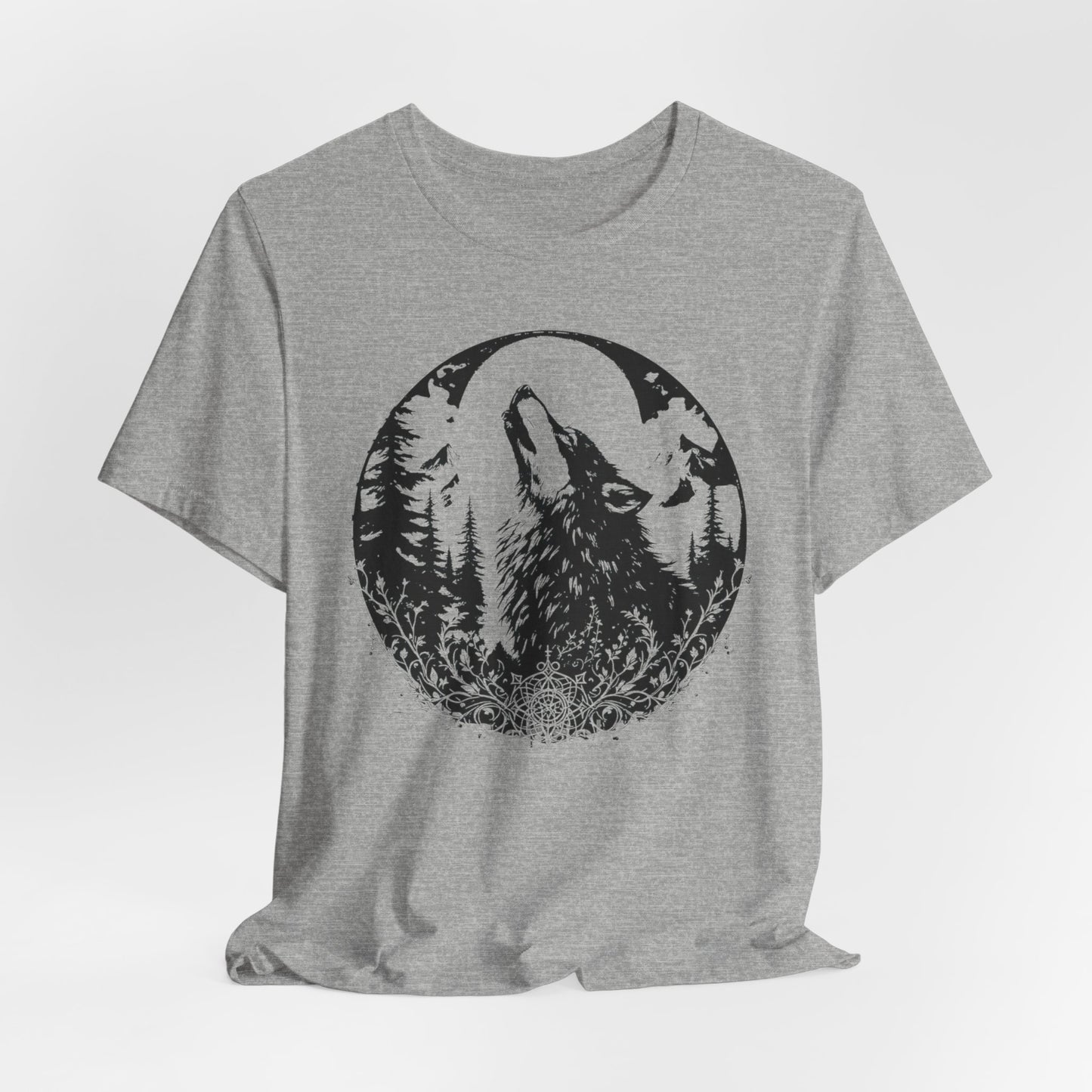 Wolf Graphic Shirt, wilderness tee, alt gifts for her, 90s grunge top.