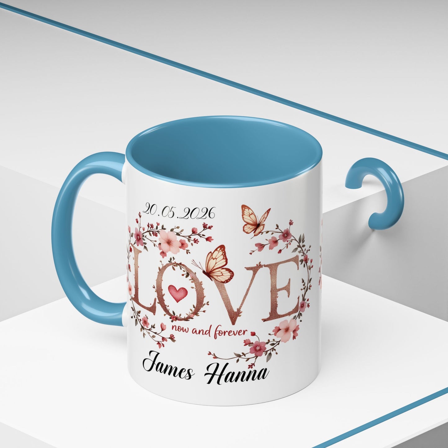 Custom Wedding Mug | Personalized Anniversary Mug | Valentines Day Gift |