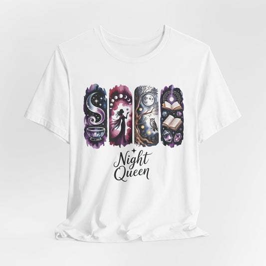 Night Queen Witchy T-Shirt | Witchy Glam Celestial Shirt |