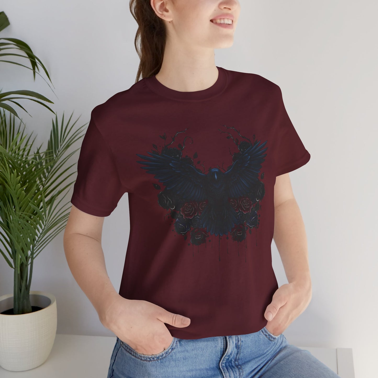 Dark Raven Gothic Apparel  | Unisex Cotton Shirt | Dark Aesthetic  |