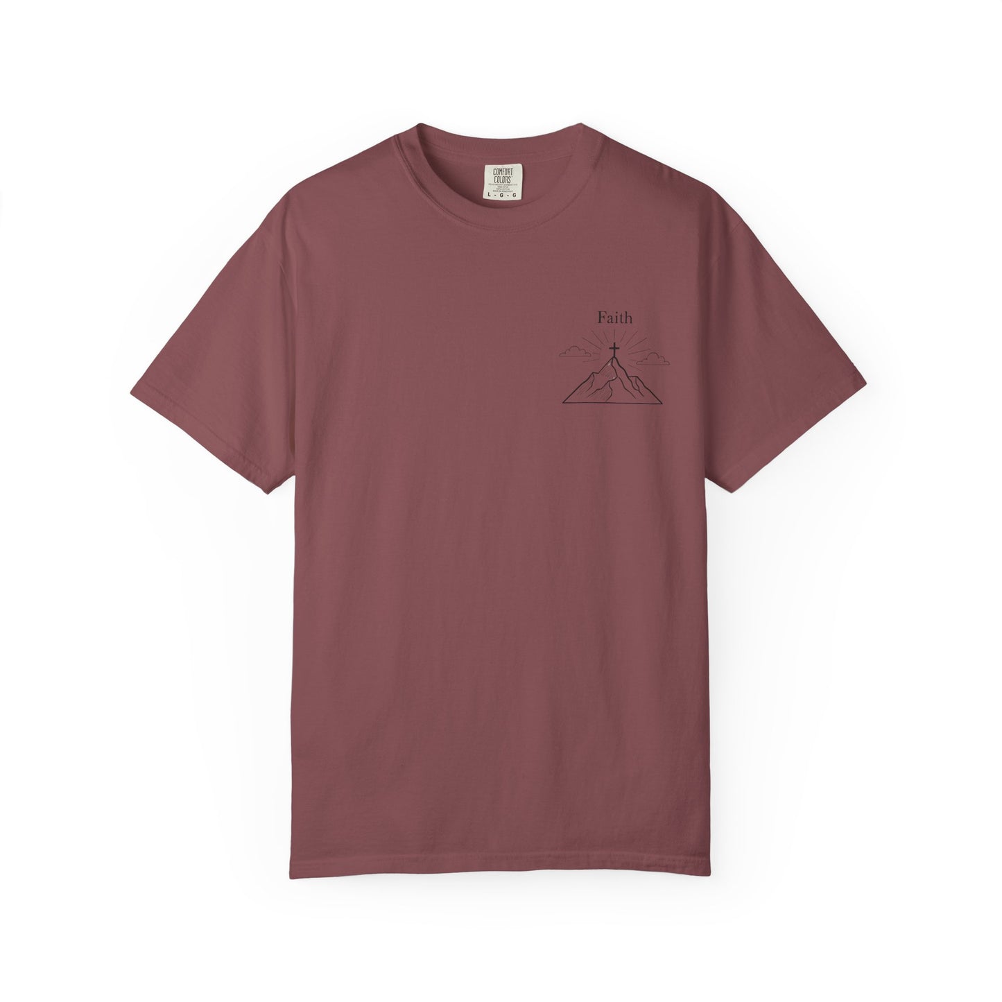 Faith Moves Mountains Comfort Colors Tee,Christianity Gift, Christianity Shirt,Christian Merch, Jesus Christ Shirt, Religion, Christian Gift