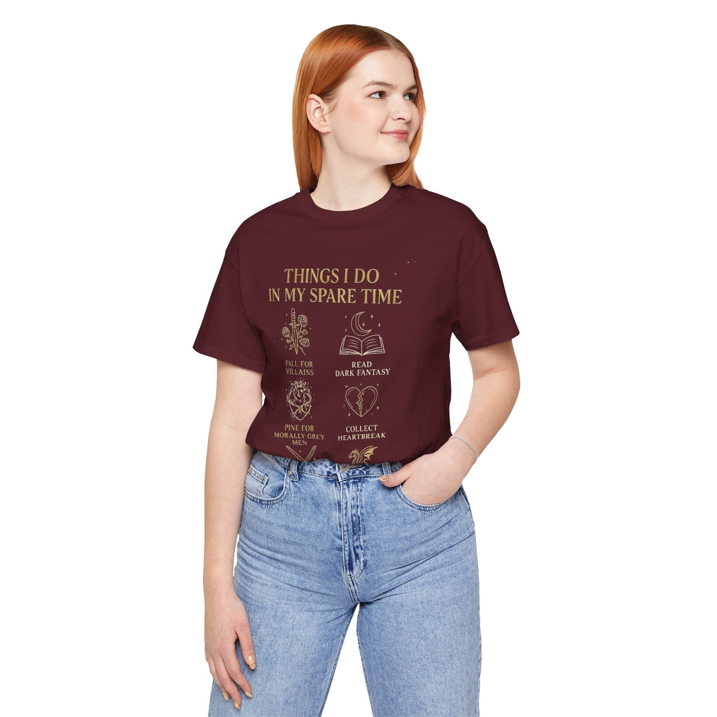 Dark Fantasy Book Lover Shirt | Morally Grey Men Tee | Villain Reader Gift | Bookish Aesthetic Tee