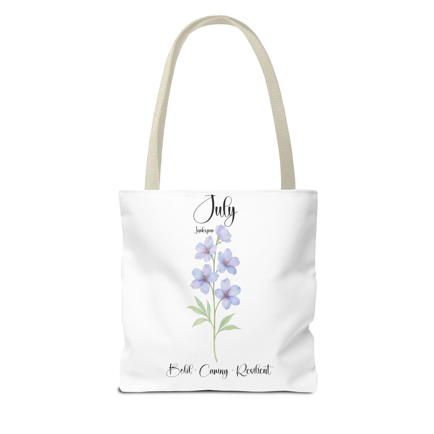 Personalized birth month flower tote bag for her, milestone birthdays, bestfriend gift.