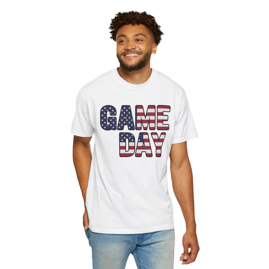 American Flag GAME DAY T-Shirt | Patriotic Sports Fan Tee