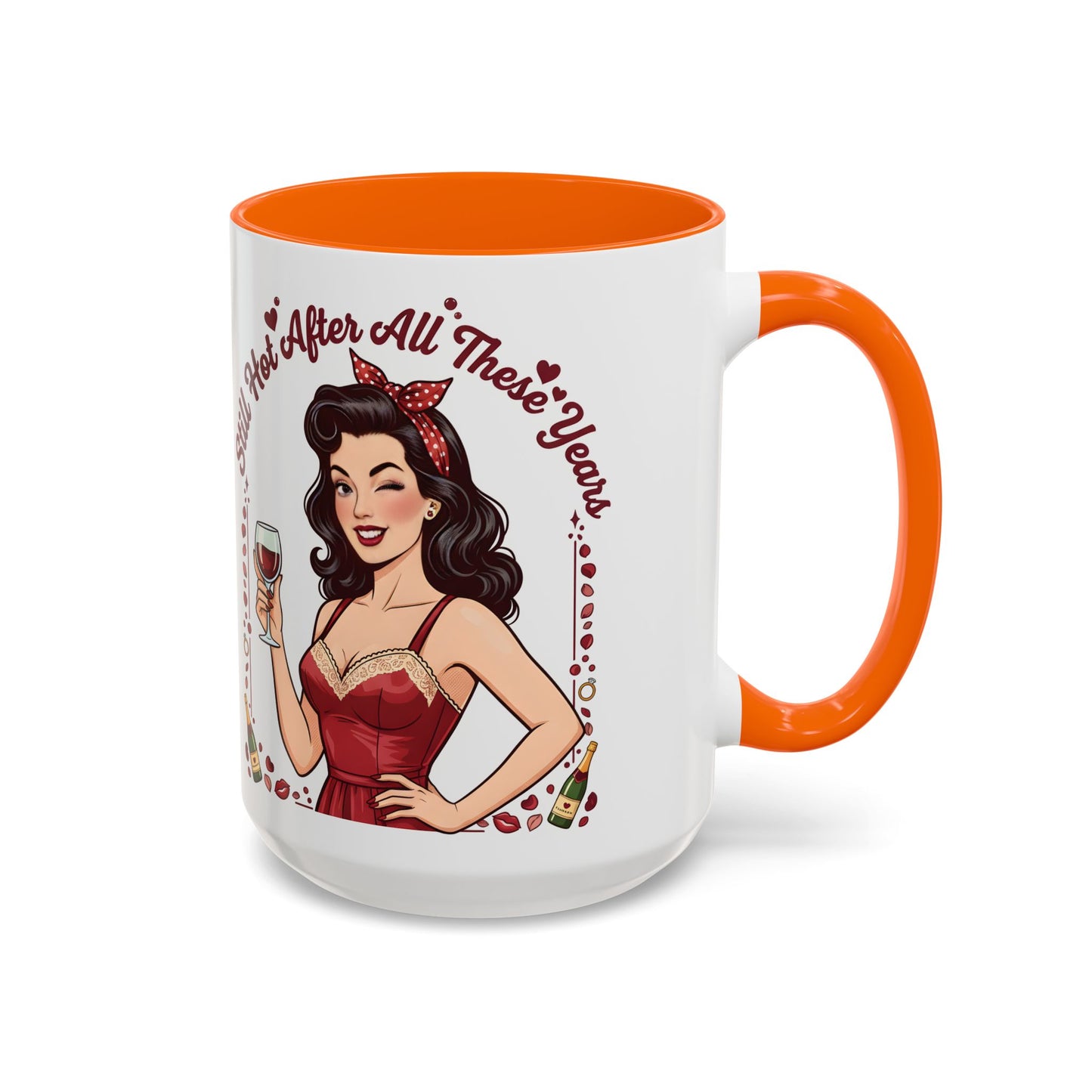Pin Up Mug | Retro Coffee Mug for Wife | Vintage Anniversary Mug | Valentines Day Gift |