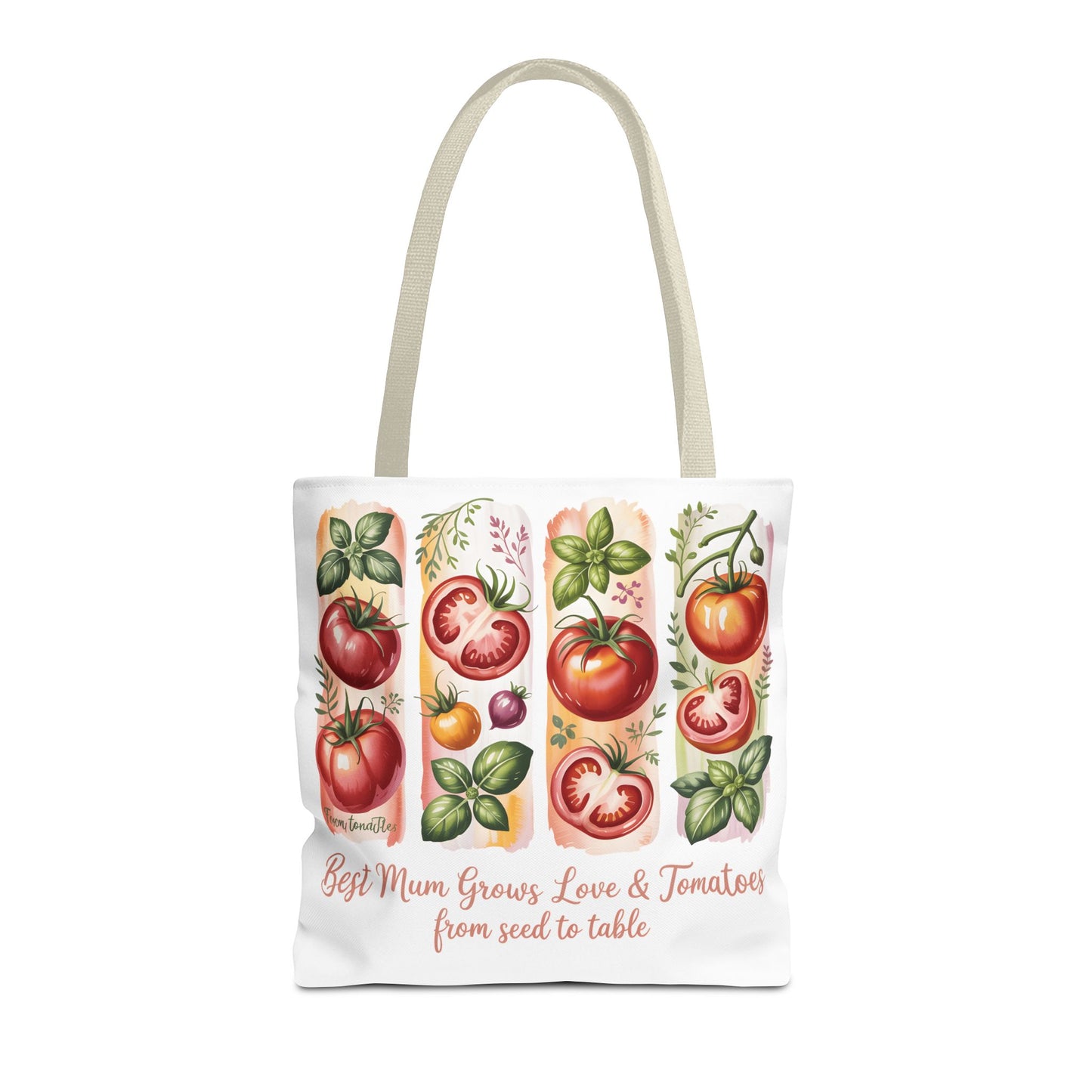 Best Mom Tote Bag, Tomato Garden Lover Design, Perfect Mothers Day Gift for Moms Who Love Gardening and Nature